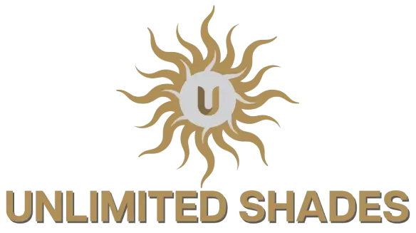 A picture of the logo for unlimited shade.